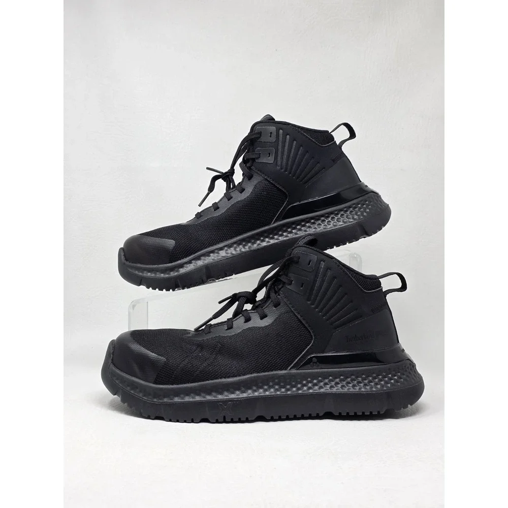 Timberland PRO Setra Size 4 Mens Mid Composite Safety Toe 6 Black V1 New
